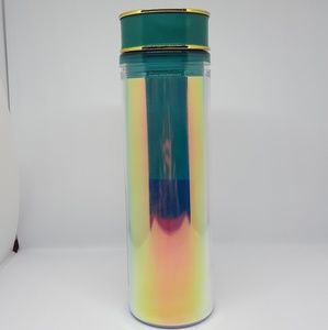 Tritan Iridescent Water Bottle Green Gold